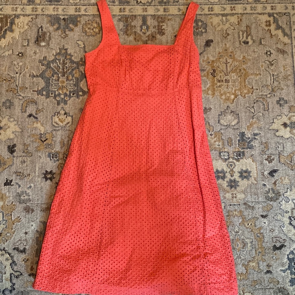 Beautiful eyelet Gap red/pink maternity dress size small.
